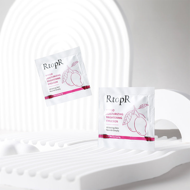 RtopR【Official Store】Mango Moisturizing and Brightening Emulsion Skin Care Anti Wrinkle Whitening Serum- 0.7oz/2g 10bags