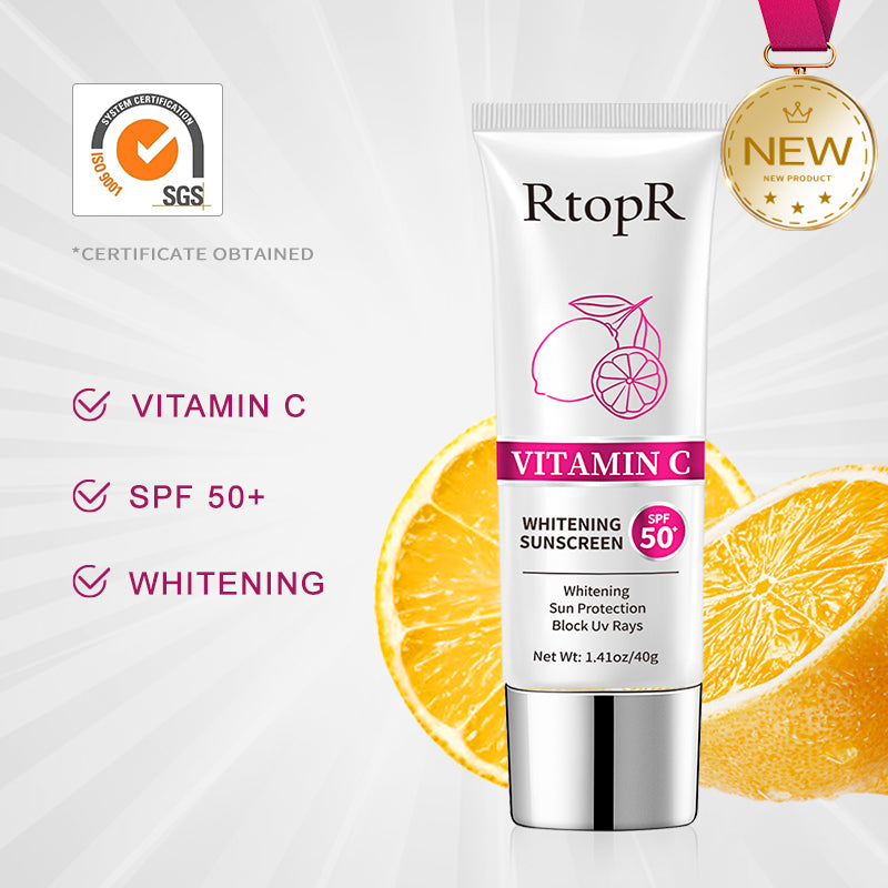 RtopR【Official Store】Vitamin C Whitening Sunscreen Best Sunscreen Face Sunscreen Safe Sunscreen