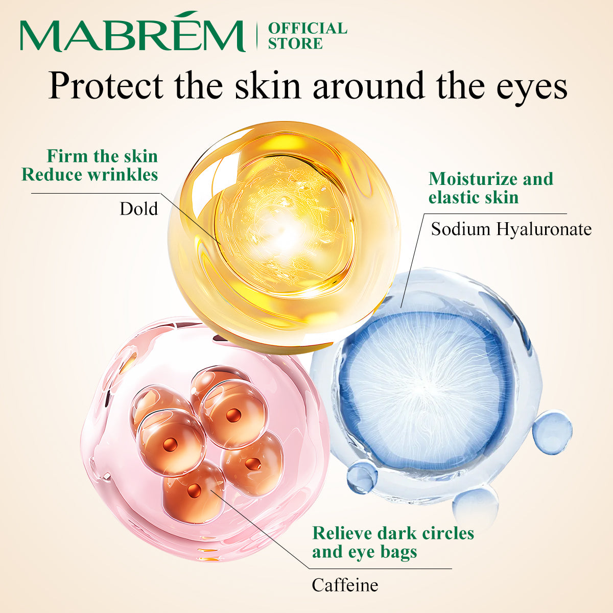 MABREM GOLD MOISTURIZING EYE SERUM