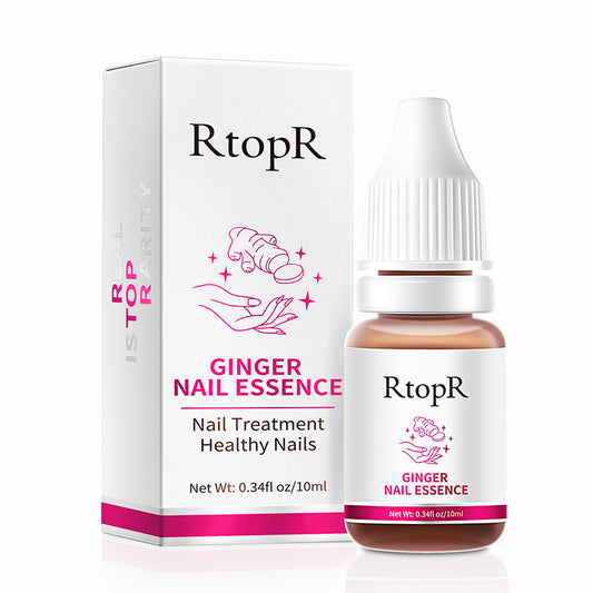 RtopR【Official Store】Ginger Nail Essence Nail Repair Serum for Cracked and Damaged nails & Cuticles Effective Nail Serum