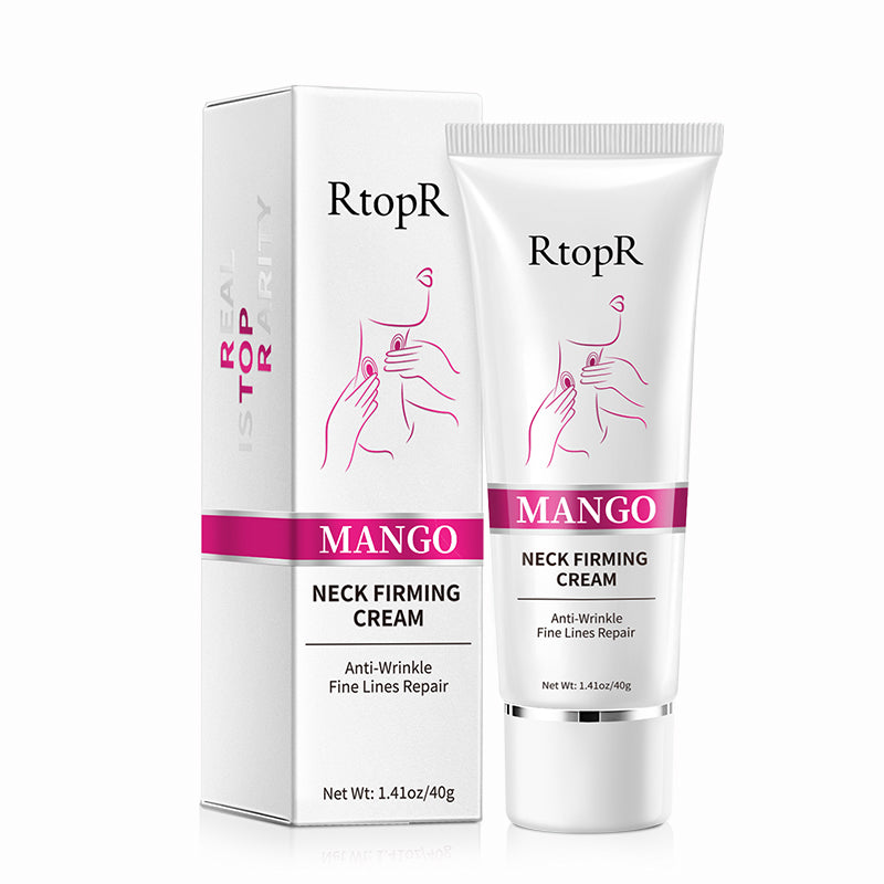 RtopR Mango Neck Firming Rejuvenation Cream Anti-wrinkle Skin Whitening Moisturizing Shape Beauty Neck Skin Care Products-1.4oz/40g