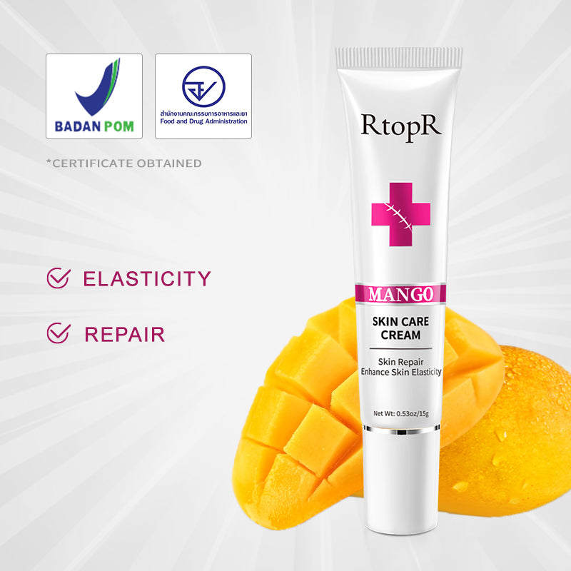 RtopR Mango Skin Care Cream Fade Scar Stretch Marks Remover Cream Skin Repair Face Cream Acne Spots Treatment  0.53oz/15g