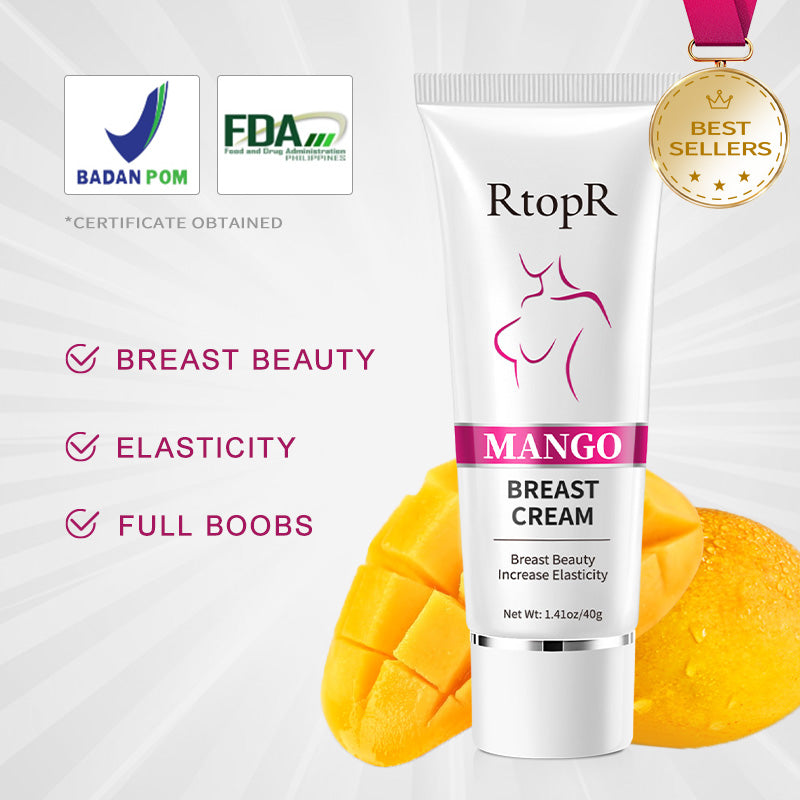 RtopR【Official Store】 Mango Breast Enlargement Cream Best Breast Firming Cream Breast Increase Cream Breast Development Cream Permanent Enhancement Lifting Tightening Enlarge Chest1.41oz/40g