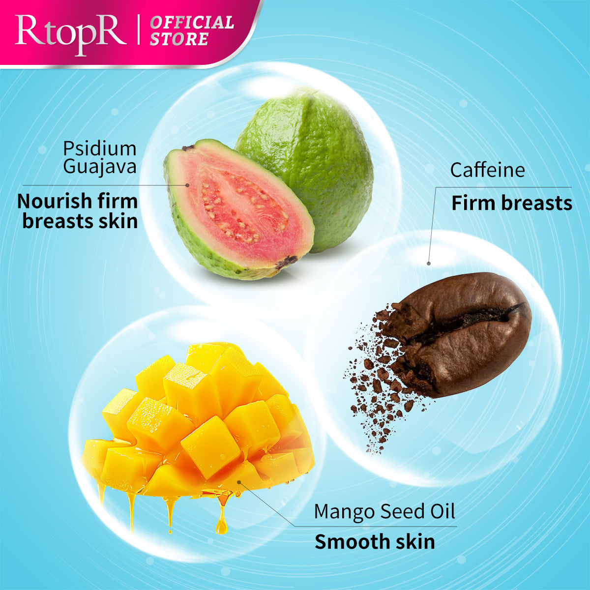 RtopR【Official Store】 Mango Breast Enlargement Cream Best Breast Firming Cream Breast Increase Cream Breast Development Cream Permanent Enhancement Lifting Tightening Enlarge Chest1.41oz/40g