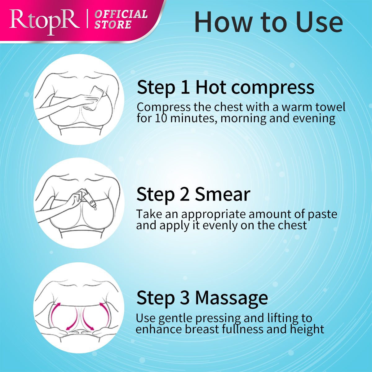 RtopR【Official Store】 Mango Breast Enlargement Cream Best Breast Firming Cream Breast Increase Cream Breast Development Cream Permanent Enhancement Lifting Tightening Enlarge Chest1.41oz/40g